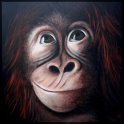 Orang-Utan 1; Acryl auf Leinwand;
120 x 120 cm;
verkauft